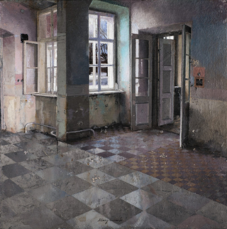 Illustration for article titled Post-apocalyptic paintings of abandoned buildings